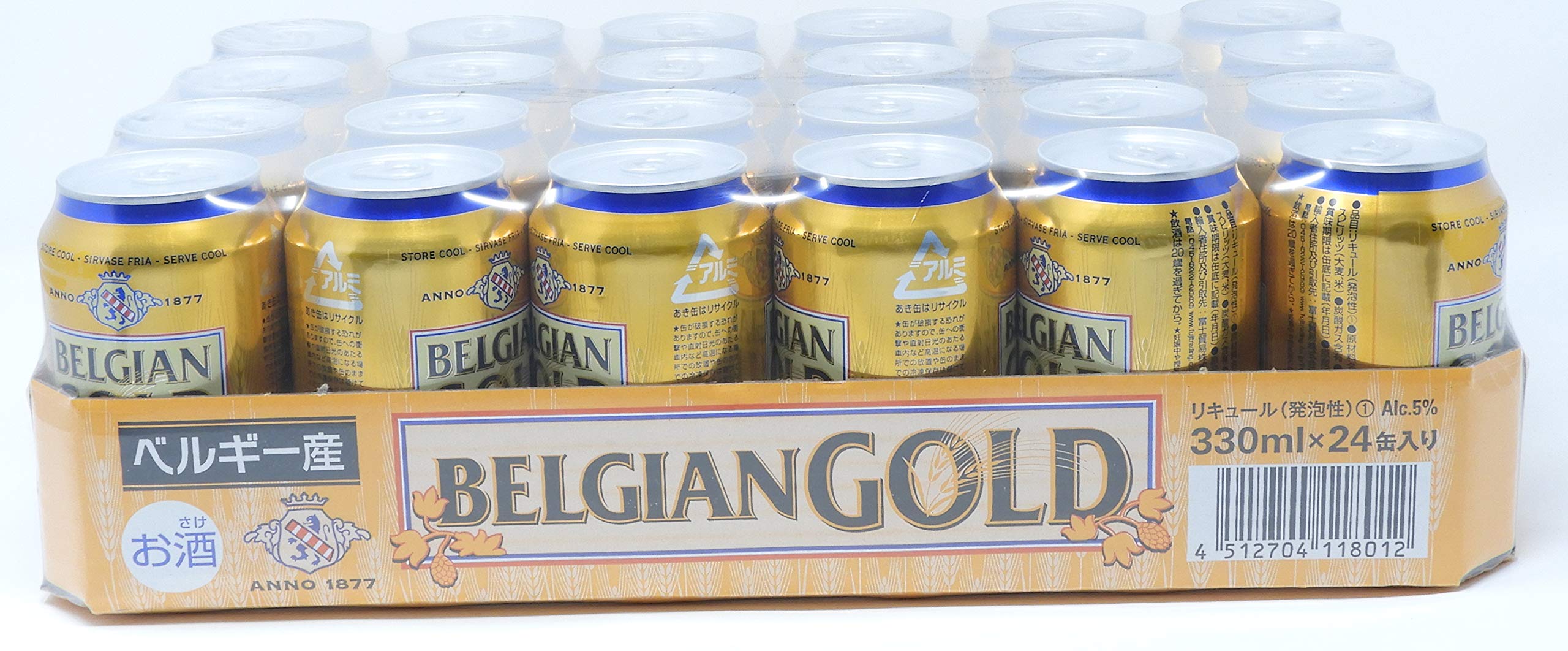 Amazon.co.jp: ベルジャン ゴールド 発泡酒 330ml×24缶 ベルギー産